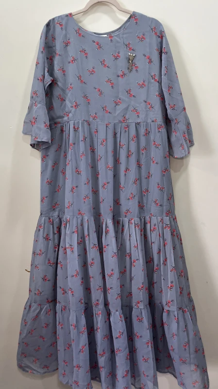 georgette long frock