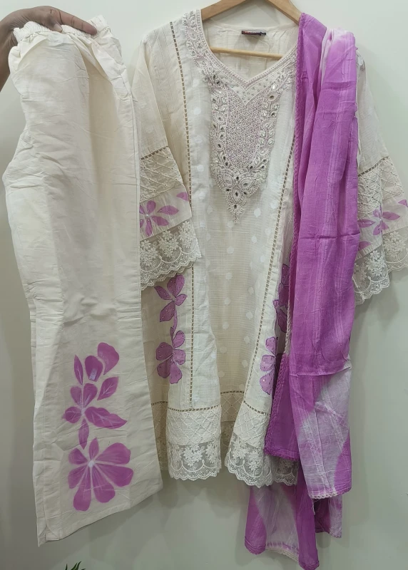 ANB21- Premium wild handloom cotton 3piece set