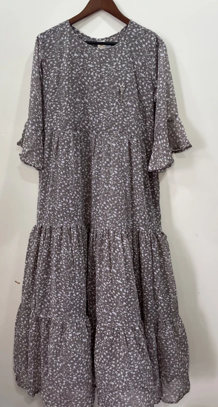 georgette long frock