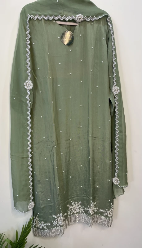 AN134- Premium Chinon fabric 3piece Set