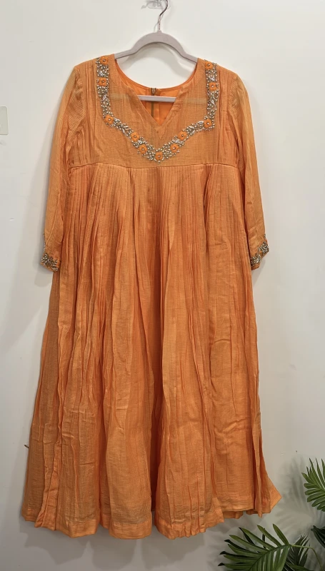 ANB34-Premium soft kota frock