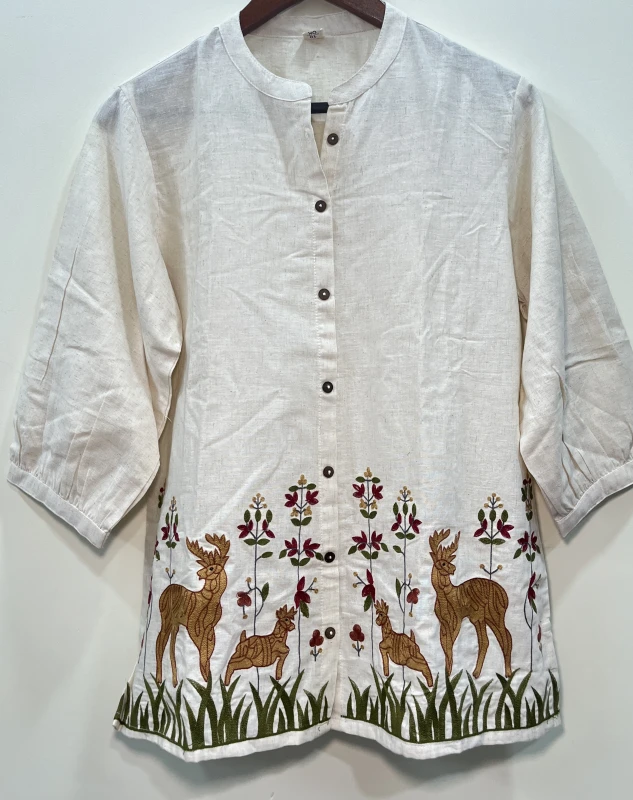 Premium embroidery top